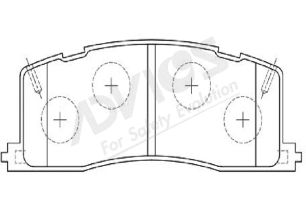 Brake Pad Set, disc brake (A2N047Y)