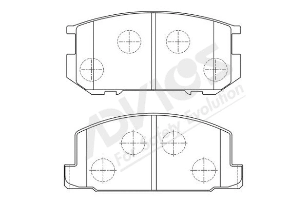 Brake Pad Set, disc brake (A1N074Y)