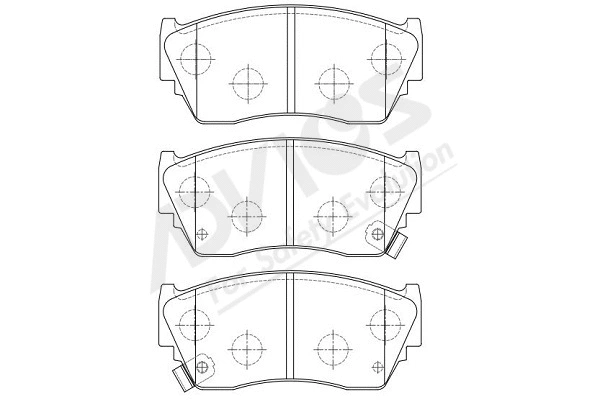 Brake Pad Set, disc brake (B1N017Y)