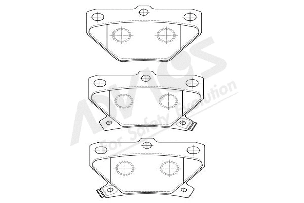 Brake Pad Set, disc brake (A2N007Y)