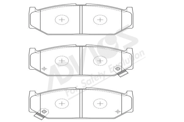 Brake Pad Set, disc brake (H1N055Y)