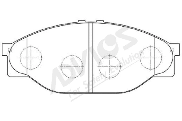 Brake Pad Set, disc brake (A1N049Y)