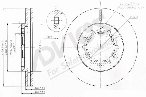 Brake Disc (B6F239)