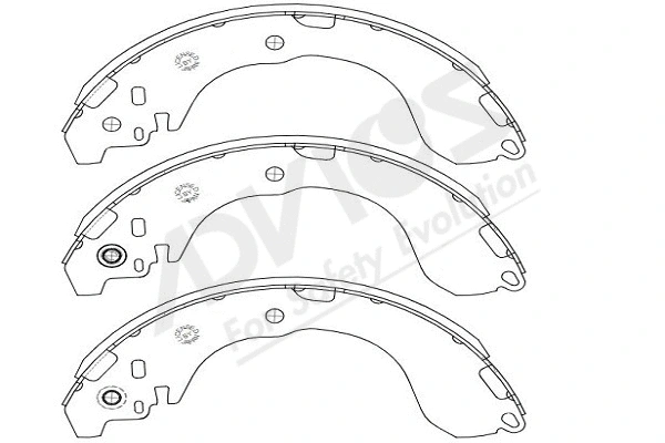 Brake Shoe Set (B8N008Y)
