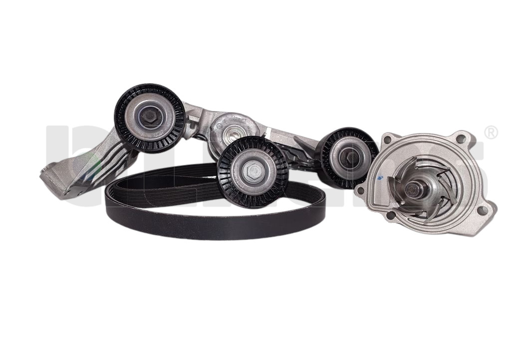 Water Pump + V-Ribbed Belt Kit