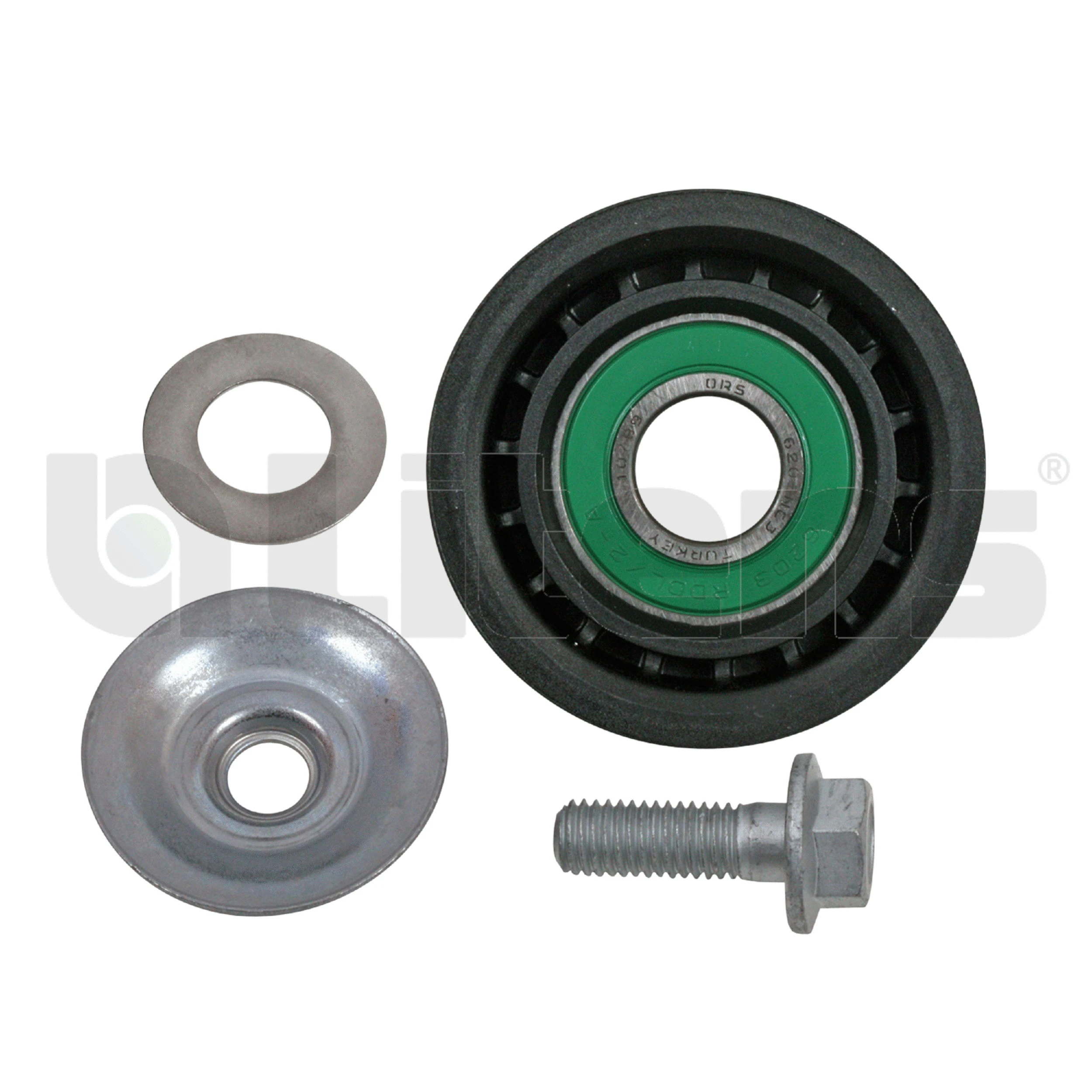 Deflection/Guide Pulley, V-ribbed belt