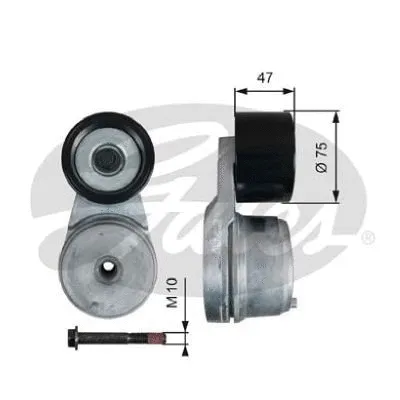 Belt Tensioner, V-ribbed belt (38576)