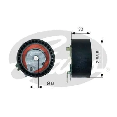Tensioner Pulley, timing belt (T43236)