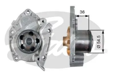 Water Pump, engine cooling (WP0063)