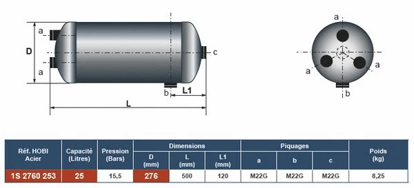 Air Tank, compressed-air system (1S2760253)
