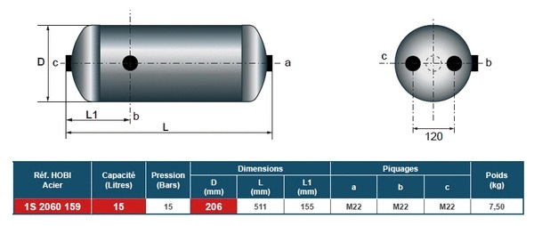 Air Tank, compressed-air system (1S2060159)