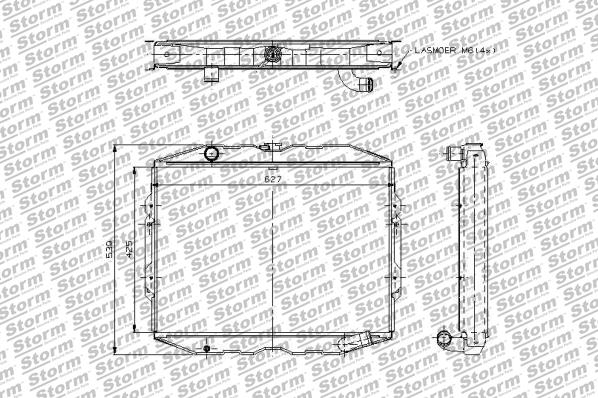 Radiator, engine cooling (148103)