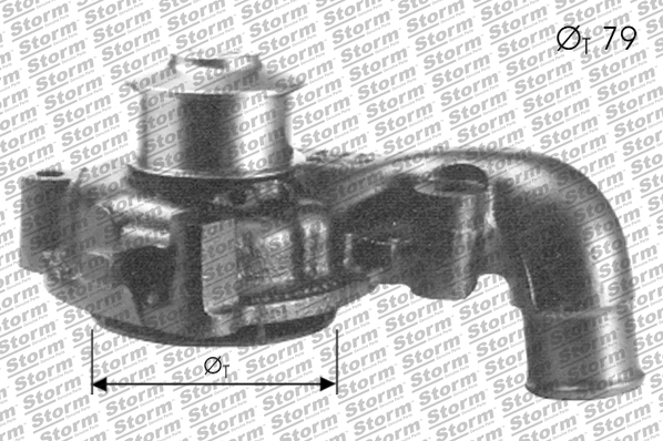 Water Pump, engine cooling (PA12069)