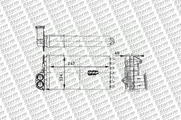 Heat Exchanger, interior heating (70506)