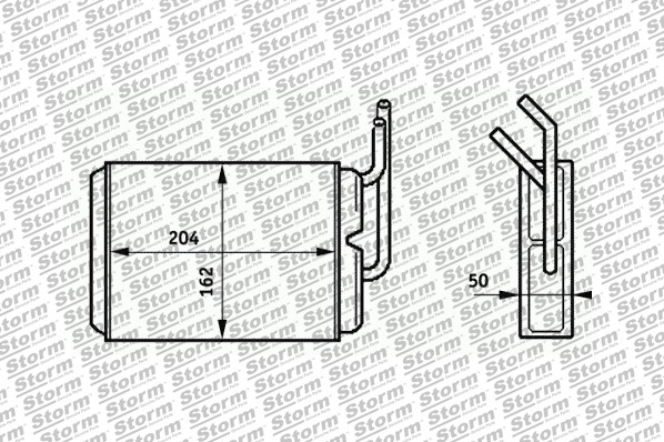 Heat Exchanger, interior heating (81102)