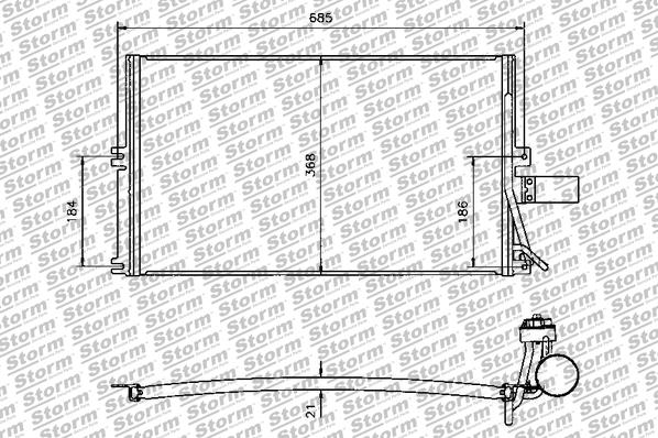 Condenser, air conditioning (64012)