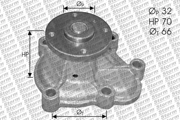 Water Pump, engine cooling (PA10591)