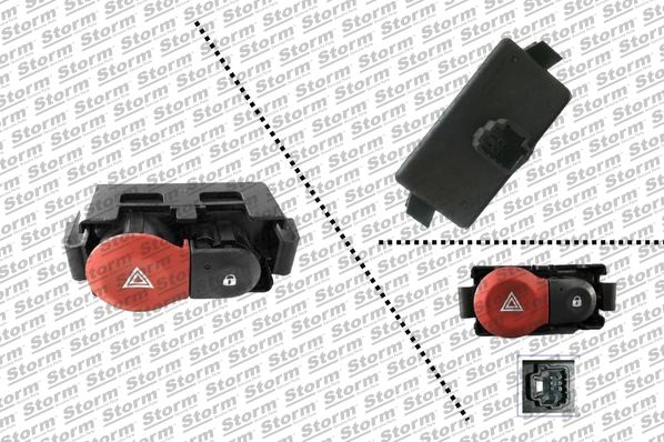 Hazard Warning Light Switch (80950)