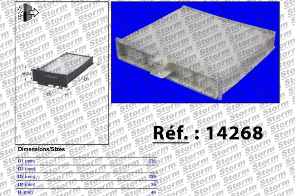 Filter, cabin air (14268)