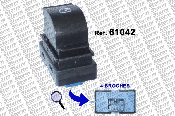 Switch, window regulator (61042)