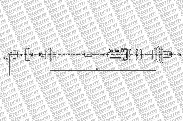 Cable Pull, clutch control (350178)