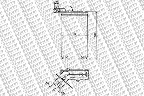 Heat Exchanger, interior heating (87003)