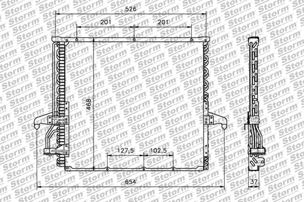 Condenser, air conditioning (15120)