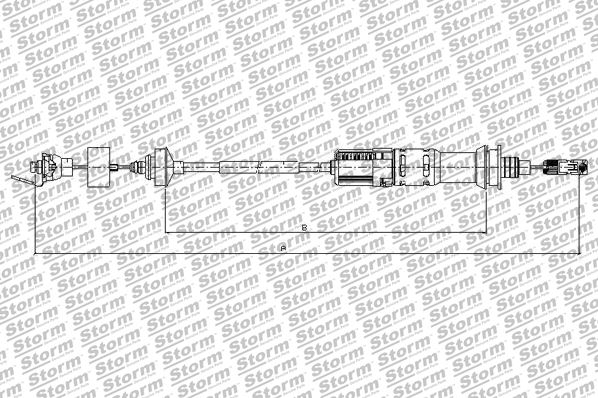 Cable Pull, clutch control (1101411)