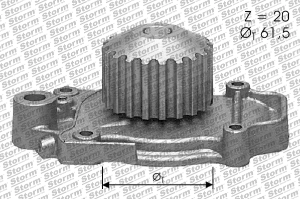 Water Pump, engine cooling (PA10575)