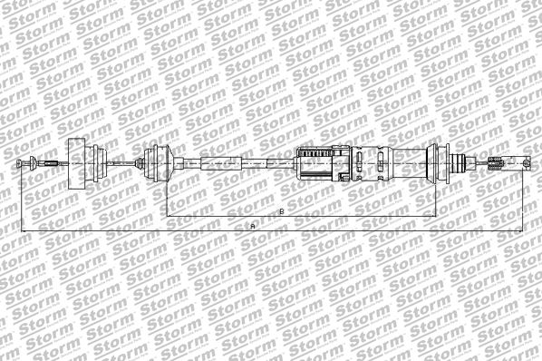 Cable Pull, clutch control (1101131)