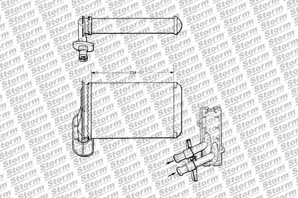 Heat Exchanger, interior heating (92006)