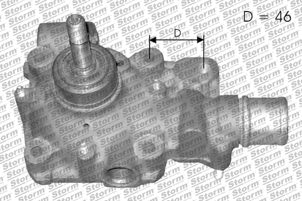 Water Pump, engine cooling (PA00007)