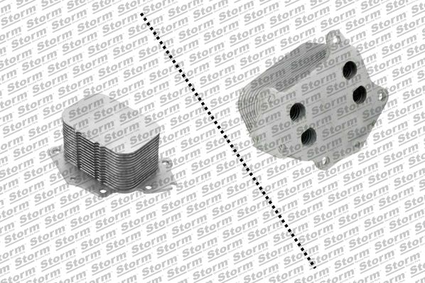 Oil Cooler, engine oil (F10603)