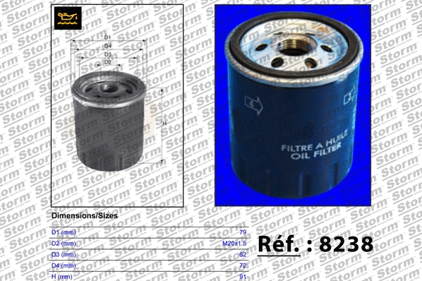 Oil Filter (8238)