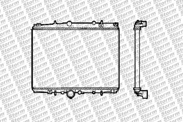 Radiator, engine cooling (79506)