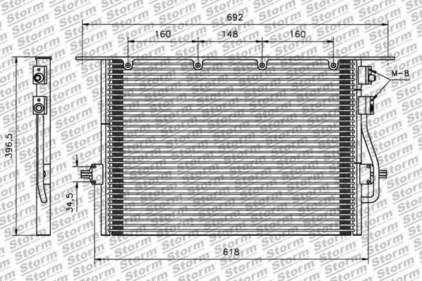 Condenser, air conditioning (47008)