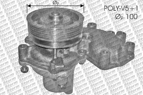 Water Pump, engine cooling (PA10557)