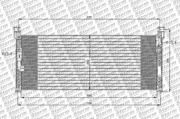 Condenser, air conditioning (133001)