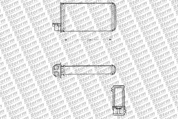 Heat Exchanger, interior heating (70003)