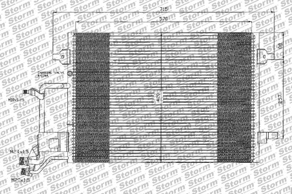 Condenser, air conditioning (10207)