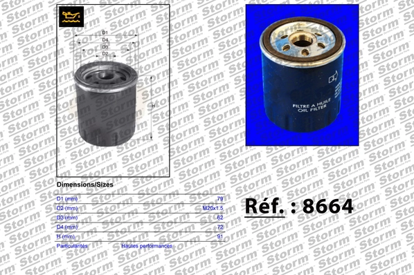 Oil Filter (8664)