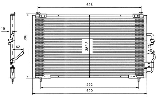 Condenser, air conditioning (79590)
