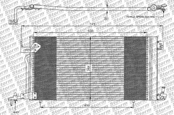 Condenser, air conditioning (79013)