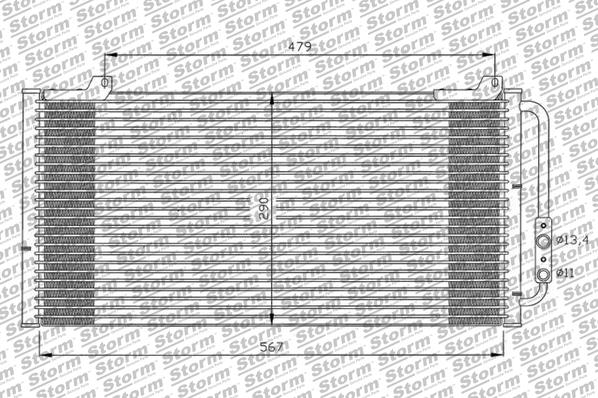 Condenser, air conditioning (136807)