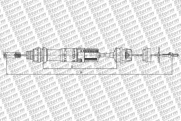 Cable Pull, clutch control (070169)