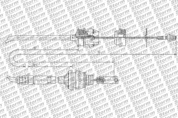 Cable Pull, clutch control (070156)