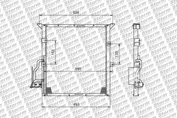Condenser, air conditioning (15116)