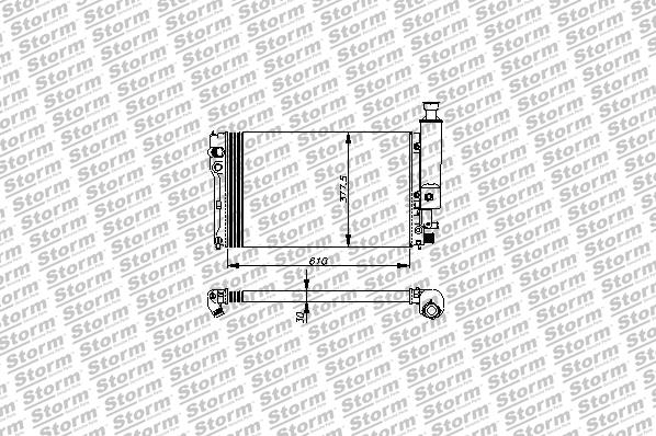 Radiator, engine cooling (72006)