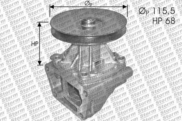 Water Pump, engine cooling (PA10021)