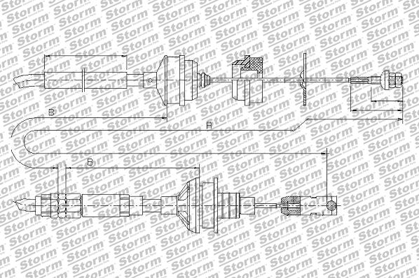 Cable Pull, clutch control (1101391)